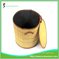 2015 New Design Round Foldable Bamboo Storage Box